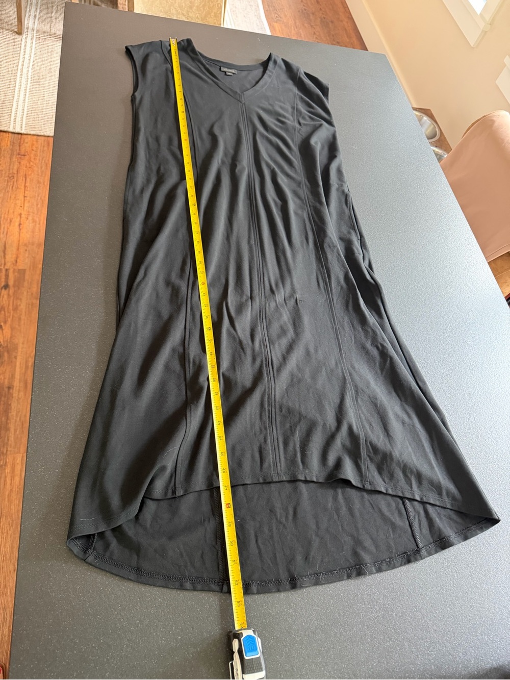 J.Jill Wearever Collection Black V-Neck Knit Maxi Dress L - Picture 12 of 12